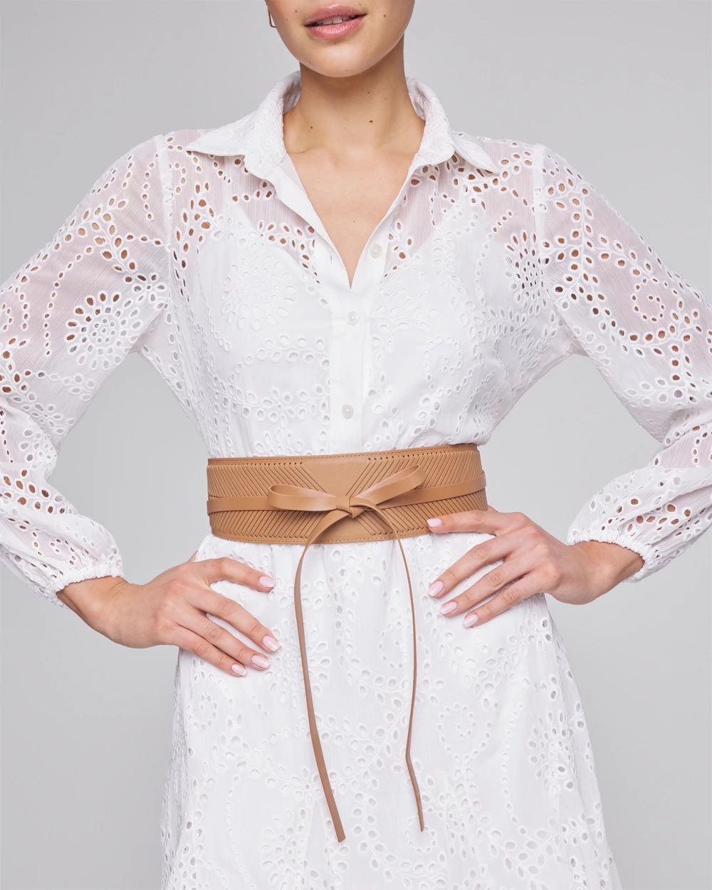 Obi tie belt top